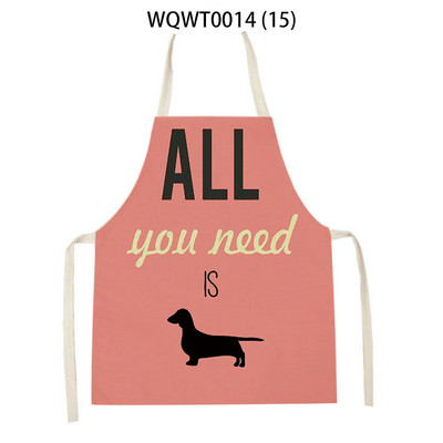 WQWT0014 Kuhinjske pregače za žene Lanene pregače Pregača za čišćenje kućanstva Vodootporna pregača kuhara za kuhanje za djecu