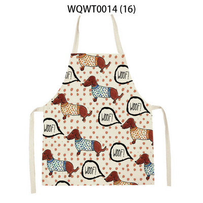 WQWT0014 Kuhinjske pregače za žene Lanene pregače Pregača za čišćenje kućanstva Vodootporna pregača kuhara za kuhanje za djecu