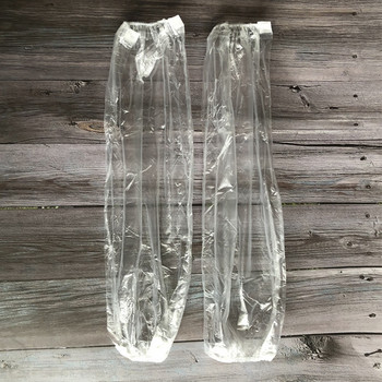100 τμχ Προστατευτικά μανίκια μιας χρήσης Κάλυμμα Προστατευτικά αδιάβροχα μανίκια μιας χρήσης Καλύμματα πλαστικά μανίκια