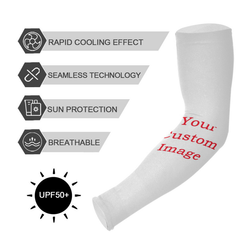 Προσαρμοσμένα ανδρικά γυναικεία μανίκια ψύξης με τρύπα αντίχειρα Αναπνεύσιμη καλοκαιρινή αντηλιακή προστασία από υπεριώδη ακτινοβολία για ποδηλασία τρέξιμο ψάρεμα οδήγηση