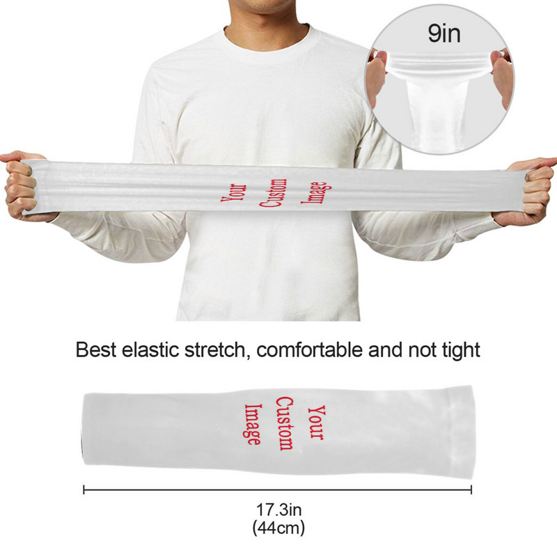 Προσαρμοσμένα ανδρικά γυναικεία μανίκια ψύξης με τρύπα αντίχειρα Αναπνεύσιμη καλοκαιρινή αντηλιακή προστασία από υπεριώδη ακτινοβολία για ποδηλασία τρέξιμο ψάρεμα οδήγηση