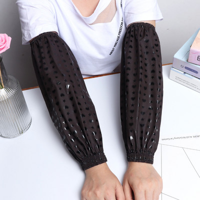 Veekindlad ja õlikindlad PU-nahast varrukad trükitud varrukatega Koduköök Pikad varrukad Lihtsad ja mugavad varrukad LC497