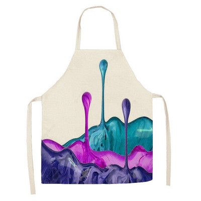Lenjerie colorată lac de unghii Cosmetice cu teme imprimate șorțuri de bucătărie unisex pentru petrecere de cină șorț de curățat amuzant pentru gătit