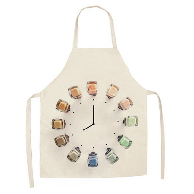 Lenjerie colorată lac de unghii Cosmetice cu teme imprimate șorțuri de bucătărie unisex pentru petrecere de cină șorț de curățat amuzant pentru gătit