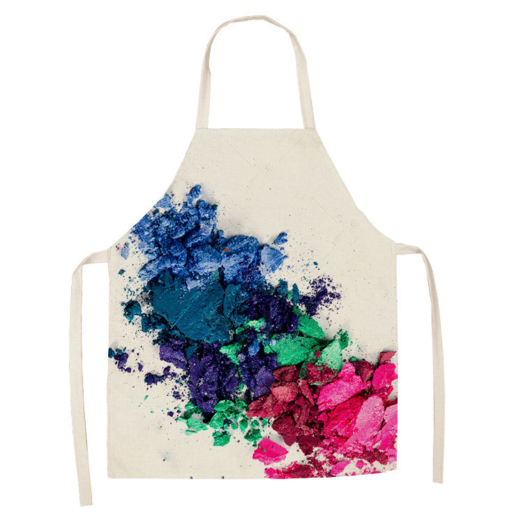 Lenjerie colorată lac de unghii Cosmetice cu teme imprimate șorțuri de bucătărie unisex pentru petrecere de cină șorț de curățat amuzant pentru gătit