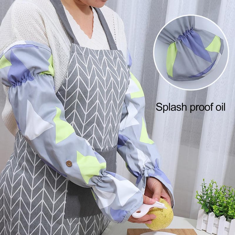 Rankovių užvalkalai Kvėpuojantys virtuvės rankovės Ilgos vandeniui atsparios mados virtuvės gaminimo darbinės apsauginės rankovės