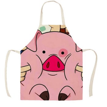 Cute Piggy Pink Pig ποδιά για ενήλικες Παιδιά Λευκά είδη κουζίνας Οικιακό Καθαρισμός Γυναικών Οικιακής Μαγειρικής Αντιρρυπαντική ποδιά Χονδρική τιμή