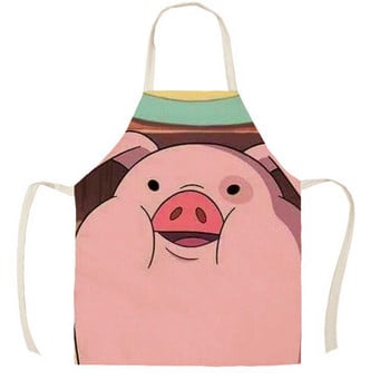 Cute Piggy Pink Pig ποδιά για ενήλικες Παιδιά Λευκά είδη κουζίνας Οικιακό Καθαρισμός Γυναικών Οικιακής Μαγειρικής Αντιρρυπαντική ποδιά Χονδρική τιμή