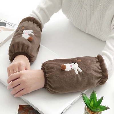 Μανίκι κινουμένων σχεδίων Κορεάτικο βελούδινο μανίκι κατά του λεκέδων Φθινοπωρινό και χειμώνα Φοιτητικό μακρυμάνικο εργοστασιακό μανίκι Χονδρική