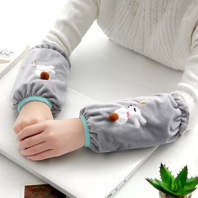 Μανίκι κινουμένων σχεδίων Κορεάτικο βελούδινο μανίκι κατά του λεκέδων Φθινοπωρινό και χειμώνα Φοιτητικό μακρυμάνικο εργοστασιακό μανίκι Χονδρική