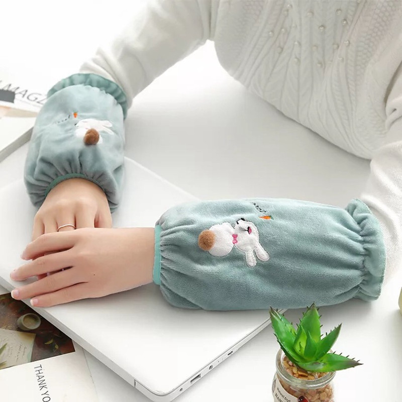 Μανίκι κινουμένων σχεδίων Κορεάτικο βελούδινο μανίκι κατά του λεκέδων Φθινοπωρινό και χειμώνα Φοιτητικό μακρυμάνικο εργοστασιακό μανίκι Χονδρική