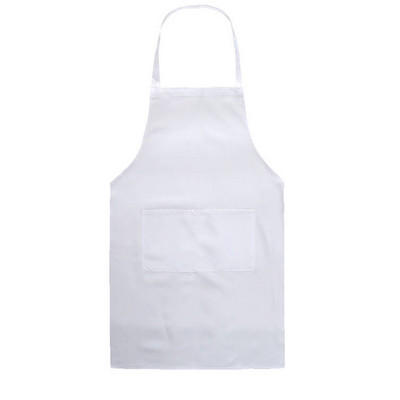 Prilagođena pregača Unisex radna kuhinjska konobarska pregača za kuhanje i pečenje restoranske pregače s džepovima s printom logotipa čiste boje radna pregača