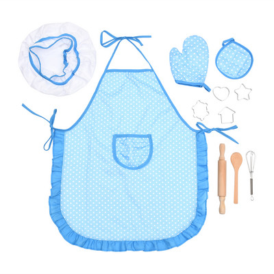 Mänguasjakooki põll Rollimäng Köök Söögitegemine Küpsetamine Tüdrukud Mänguasjaplliit Mängukomplekt Lapsed Lapsed Toiduvalmistamine Kööginõud Küpsetusmüts + põll