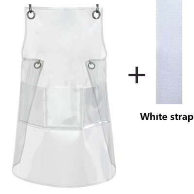 Moodne läbipaistev tööpõll veekindel taskuga Trendikas juuksuri juukseküünestilist Köögitarvikud naistele Meeste vormiriietus