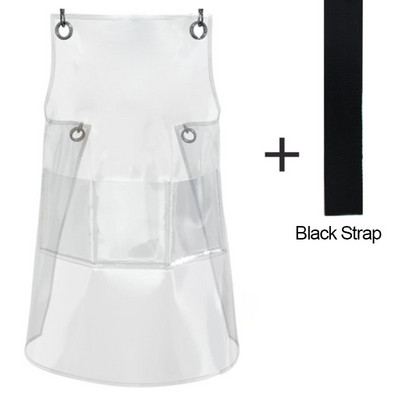 Moodne läbipaistev tööpõll veekindel taskuga Trendikas juuksuri juukseküünestilist Köögitarvikud naistele Meeste vormiriietus