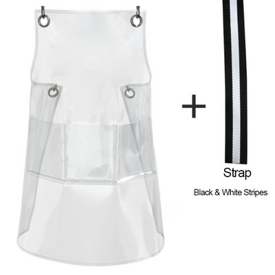 Moodne läbipaistev tööpõll veekindel taskuga Trendikas juuksuri juukseküünestilist Köögitarvikud naistele Meeste vormiriietus