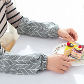 Kokvilnas veļa Ziemeļeiropas glezna pieaugušajiem pretapaugšanas kokvilnas garām piedurknēm tīrīšana biroja sieviešu virtuves piedurkne