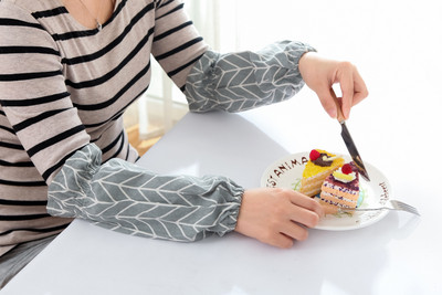 Kokvilnas veļa Ziemeļeiropas glezna pieaugušajiem pretapaugšanas kokvilnas garām piedurknēm tīrīšana biroja sieviešu virtuves piedurkne