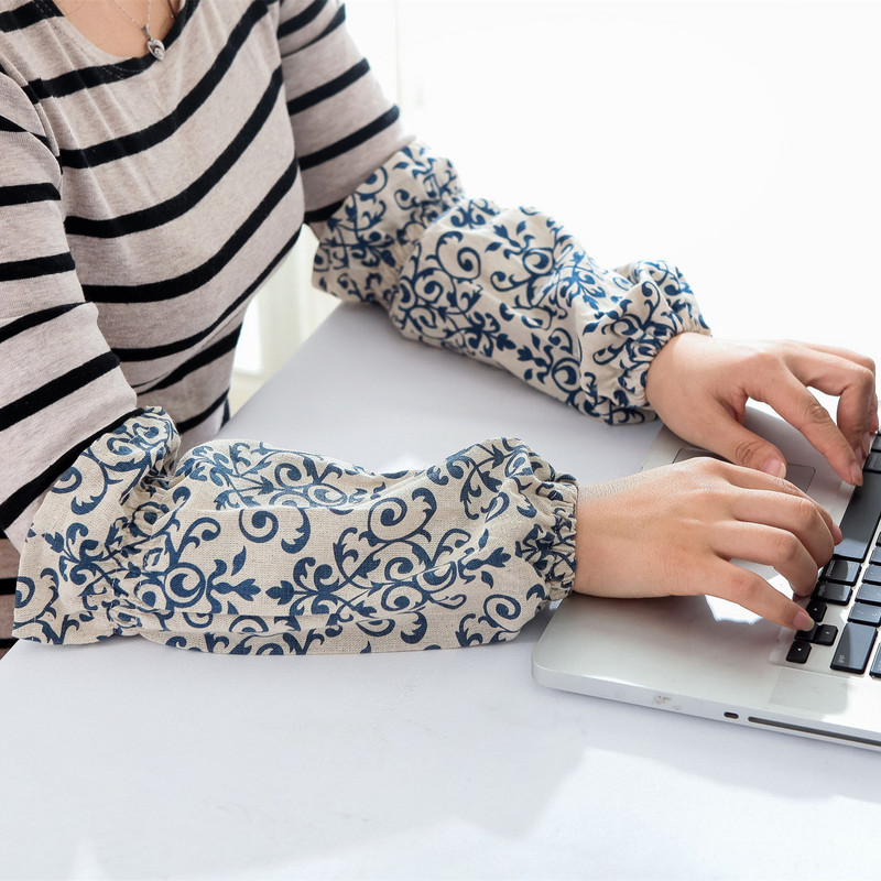 Kokvilnas veļa Ziemeļeiropas glezna pieaugušajiem pretapaugšanas kokvilnas garām piedurknēm tīrīšana biroja sieviešu virtuves piedurkne