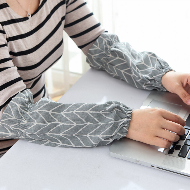 Kokvilnas veļa Ziemeļeiropas glezna pieaugušajiem pretapaugšanas kokvilnas garām piedurknēm tīrīšana biroja sieviešu virtuves piedurkne