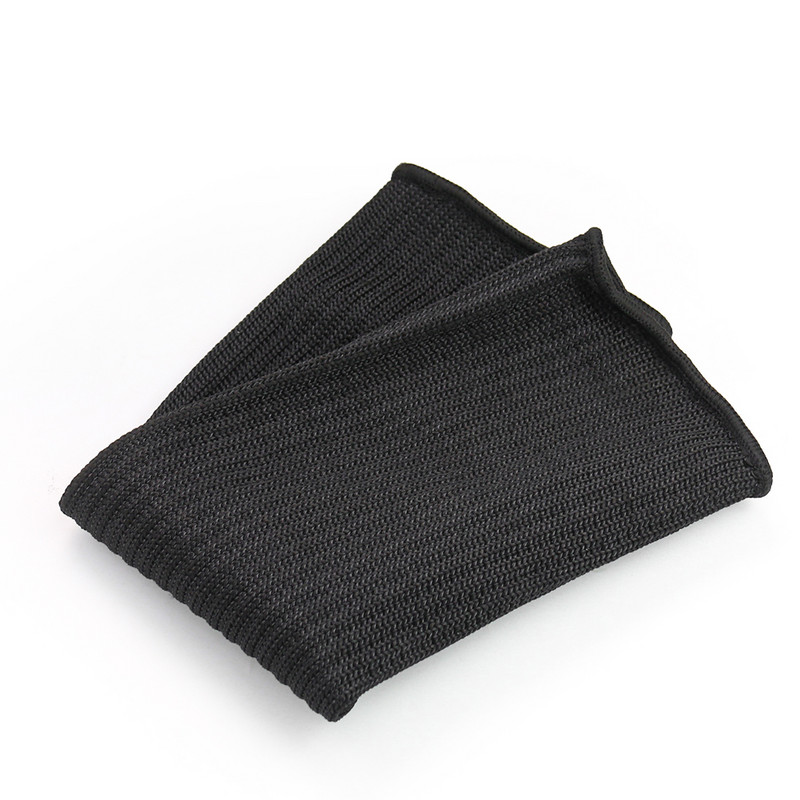 Tugevdage 5-tasandilist lõikekindlat kulumiskindlat käekaitseklaasi kriimustuskindlat terastraati must varrukas välisspordivarustus