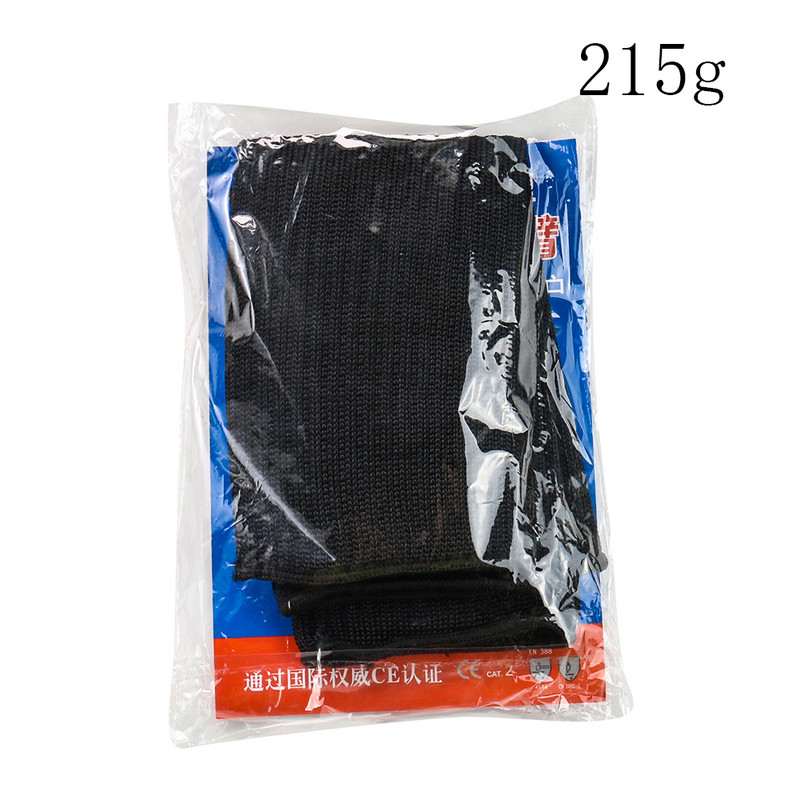 Tugevdage 5-tasandilist lõikekindlat kulumiskindlat käekaitseklaasi kriimustuskindlat terastraati must varrukas välisspordivarustus