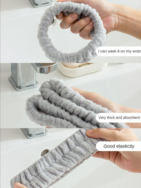 Veido prausiklis, apyrankė, drėgmei atsparios rankovės, prakaito servetėlė, vandeniui atsparus plovimas, neslystančios sugeriančios rankovės, prakaito sugėrimas