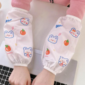 Mâneci de desene animate 1 pereche de mâneci utile rezistente la uzură, fără decolorare, anti-praf, pentru curățarea prafului, protector de braț pentru gospodărie