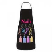 Pudipõlled Küünelakk Eat Sleep Repeat Põlled meestele Naistele Unisex Täiskasvanud Kokk Toiduvalmistamine Köök Tehnika Naljakad tsitaadid Tablier köök