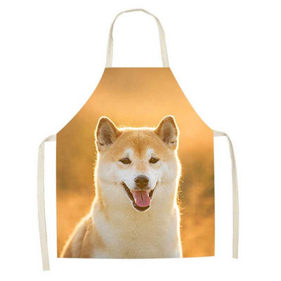 1 tk Armas koeramustriga prinditud köögipõll naiste varrukateta linane kodune küpsetamine toiduvalmistamine köögipõll Restoran lihtne puhastada