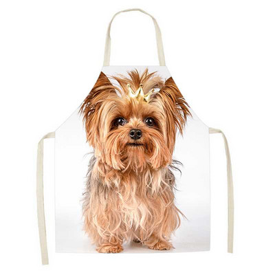 1 tk Armas koeramustriga prinditud köögipõll naiste varrukateta linane kodune küpsetamine toiduvalmistamine köögipõll Restoran lihtne puhastada