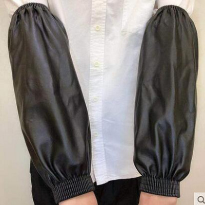 Nahast varrukas veekindel paks kantav töötlemine veekindel varrukas köök puhas õlikindel meeste ja naiste PU varrukas