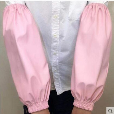 Nahast varrukas veekindel paks kantav töötlemine veekindel varrukas köök puhas õlikindel meeste ja naiste PU varrukas