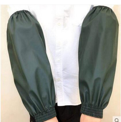 Nahast varrukas veekindel paks kantav töötlemine veekindel varrukas köök puhas õlikindel meeste ja naiste PU varrukas