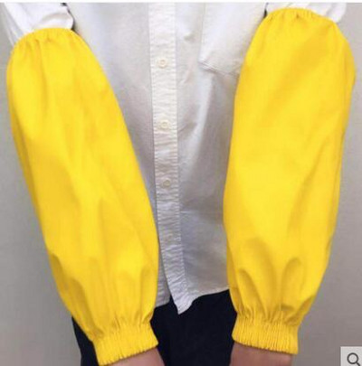 Nahast varrukas veekindel paks kantav töötlemine veekindel varrukas köök puhas õlikindel meeste ja naiste PU varrukas