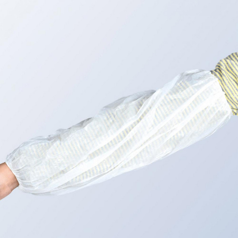 100 vnt Apsauginės vandeniui atsparios vienkartinės plastikinės rankovės rankovės uždengia rankoves