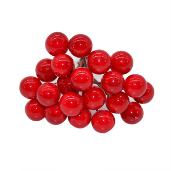 Berry Artificial Flower Fruit Red Artificia berry Simulation Cherry Stamen Berries για Χριστουγεννιάτικη Διακόσμηση σπιτιού DIY Δώρο στεφάνι