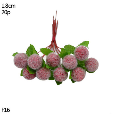 Uogos Dirbtinė gėlė Vaisius Raudona Artificia uogų modeliavimas Vyšnių kuokelių uogos namų Kalėdų dekoravimui „Pasidaryk pats“ dovanų vainikas