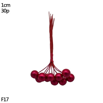 Uogos Dirbtinė gėlė Vaisius Raudona Artificia uogų modeliavimas Vyšnių kuokelių uogos namų Kalėdų dekoravimui „Pasidaryk pats“ dovanų vainikas