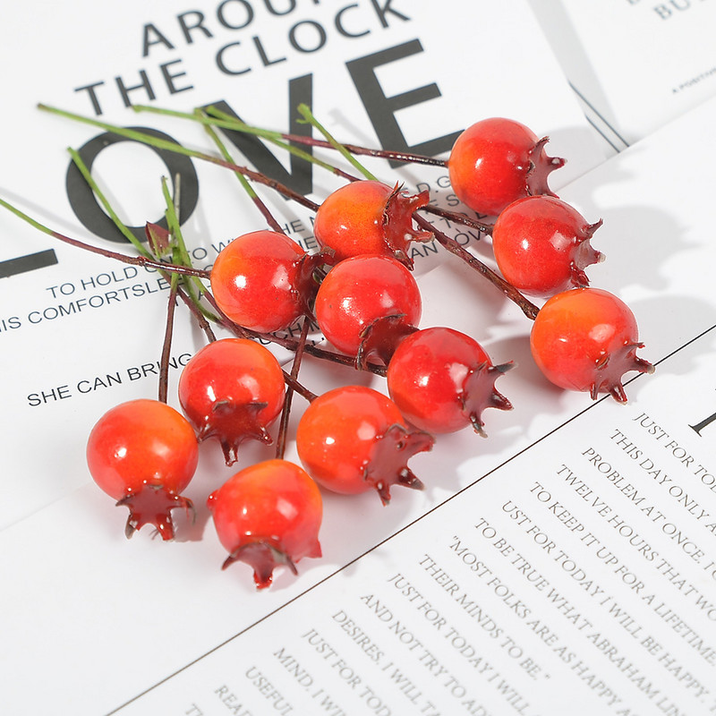 10gab 2cm Mini ābols Viltus augļu stikls Ogas Mākslīgais granātābols sarkanais ķirsis Pušķis Ziemassvētki ābols Dekoratīvs
