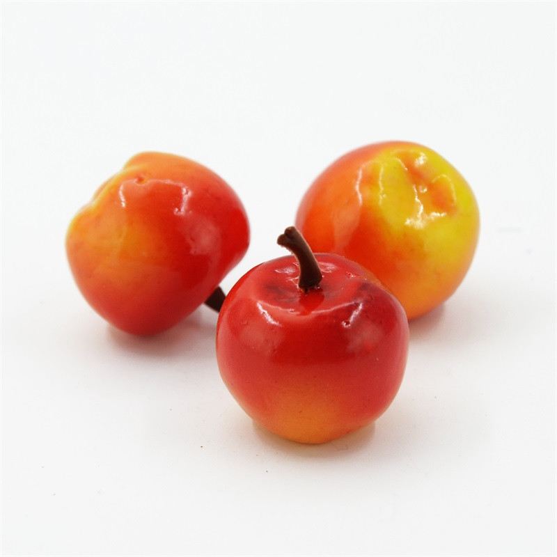 10 tk 3cm kunstlik võltsvaht puu- ja köögiviljad roheline õun pulmakaunistuseks scrapbooking simulatsioon võltslilled