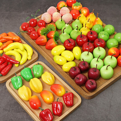 10 tk kunstlikud võltsviljad miniviljad simulatsioonid puuviljad juurviljakomplektid kodukaunistuse kaunistuseks käsitöö toidufotograafia rekvisiidid