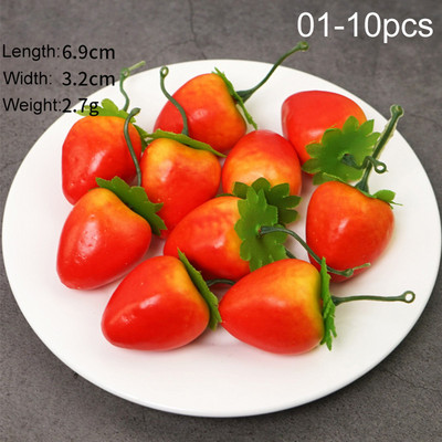 10 gab. Mākslīgie viltotie augļi, mini augļi, simulācijas augļi, dārzeņu komplekti mājas dekorēšanai.