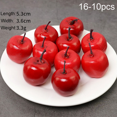 10 gab. Mākslīgie viltotie augļi, mini augļi, simulācijas augļi, dārzeņu komplekti mājas dekorēšanai.