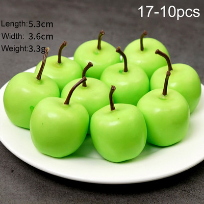 10 gab. Mākslīgie viltotie augļi, mini augļi, simulācijas augļi, dārzeņu komplekti mājas dekorēšanai.