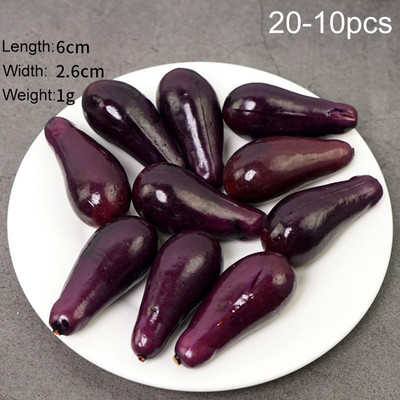 10 gab. Mākslīgie viltotie augļi, mini augļi, simulācijas augļi, dārzeņu komplekti mājas dekorēšanai.