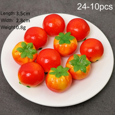 10 gab. Mākslīgie viltotie augļi, mini augļi, simulācijas augļi, dārzeņu komplekti mājas dekorēšanai.