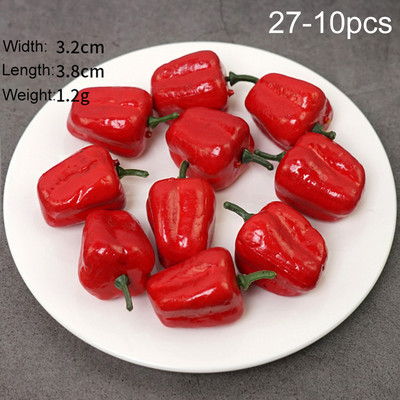 10 gab. Mākslīgie viltotie augļi, mini augļi, simulācijas augļi, dārzeņu komplekti mājas dekorēšanai.