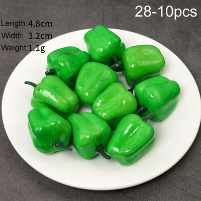 10 gab. Mākslīgie viltotie augļi, mini augļi, simulācijas augļi, dārzeņu komplekti mājas dekorēšanai.