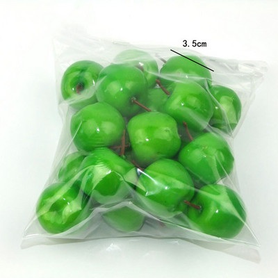 20 tk Punase/rohelise mini kunstliku õuna võltsvilja simulatsiooniga elutruu dekoratiivkaunistus Koduköök Peo jõulukaunistus 2022